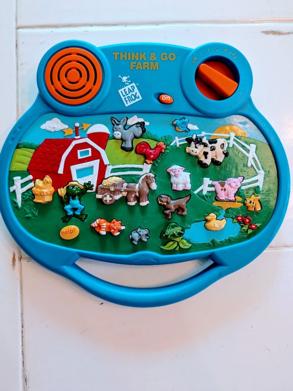 VTG 1998 LeapFrog Think & Go Farm Learning Toy Interactive Barn Animals Tested